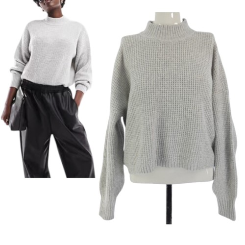 Hollister pullover crop - crop, waffel